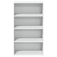 Hoge kast 70x41x124 cm bewerkt hout wit 4