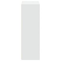 Hoge kast 70x41x124 cm bewerkt hout wit 5