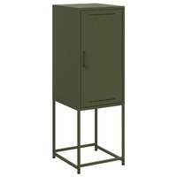 Hoge kast 36x39x107 cm staal olijfgroen 2