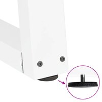 Eettafelpoten 2 st V-vormig 50x(30-31,3) cm staal wit 9