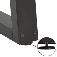 Eettafelpoten 2 st V-vormig 28x(42-43,3) cm staal antraciet 9