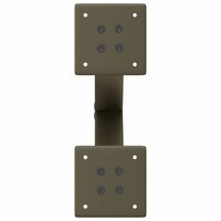 Salontafelpoten 2 st X-vormig 30x(30-31) cm staal naturel 6