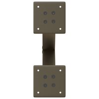 Salontafelpoten 2 st X-vormig 37x(30-31) cm staal naturel 6