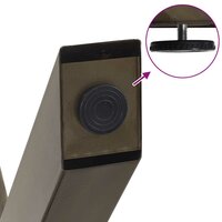 Salontafelpoten 2 st X-vormig 37x(30-31) cm staal naturel 8