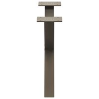 Salontafelpoten 2 st X-vormig 60x(30-31) cm staal naturel 6