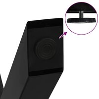 Salontafelpoten 2 st X-vormig 70x(42-43) cm staal zwart 9