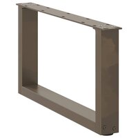 Salontafelpoten 2 st U-vormig 60x(30-31) cm staal naturel 4