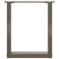 Salontafelpoten 2 st U-vormig 38x(42-43) cm staal naturel 5