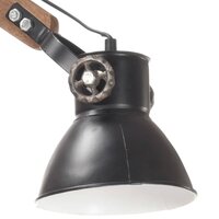 Wandlamp industrieel rond E27 zwart 6