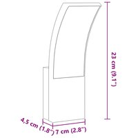 Buitenwandlampen 2 st LED gegoten aluminium wit 9