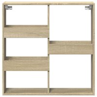 Wandkast 80x15x80 cm bewerkt hout sonoma eikenkleurig 4