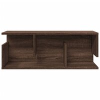 Wandkast 80x20x30 cm bewerkt hout bruin eikenkleur 4