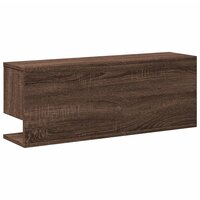 Wandkast 80x20x30 cm bewerkt hout bruin eikenkleur 6
