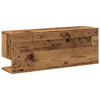 Wandkast 80x20x30 cm bewerkt hout oud houtkleurig 6