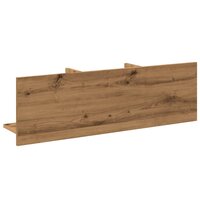 Wandkast 100x16,5x30 cm bewerkt hout artisanaal eikenkleurig 6