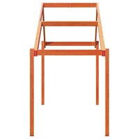 Kinderbedhuisje 203x80,5x142 cm massief grenenhout wasbruin 5