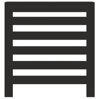 Radiatorombouw 78x20x82 cm bewerkt hout zwart 3