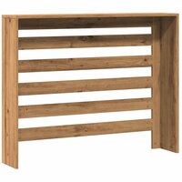 Radiatorombouw 104x20x82 cm bewerkt hout artisanaal eikenkleur 5