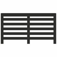 Radiatorombouw 149x20x82 cm bewerkt hout zwart 3