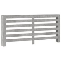 Radiatorombouw 175x20x82 cm bewerkt hout betongrijs 2