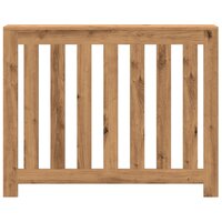 Radiatorombouw 104x20x82 cm bewerkt hout artisanaal eikenkleur 3