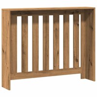Radiatorombouw 104x20x82 cm bewerkt hout artisanaal eikenkleur 5