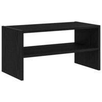 Schoenenrek stapelbaar 60x30x30,5 cm zwart eikenkleurig 6