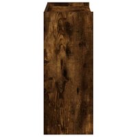 Schoenenrek 60x25x62 cm bewerkt hout gerookt eikenkleurig 5