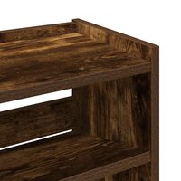 Schoenenrek 60x25x62 cm bewerkt hout gerookt eikenkleurig 7