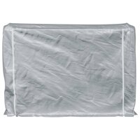 Haardhoutrek met regenhoes 200x25x150 cm gegalvaniseerd staal 4