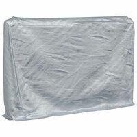 Haardhoutrek met regenhoes 200x25x150 cm gegalvaniseerd staal 8