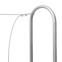 Haardhoutrek met regenhoes 200x25x150 cm gegalvaniseerd staal 9