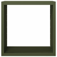 Haardhoutrek 100x40x100 cm staal groen 4