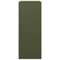 Haardhoutrek 60x40x100 cm staal groen 5