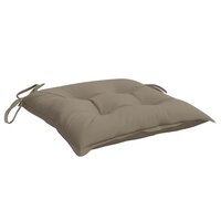 Stoelkussens 4 st 40x40x7 cm oxford stof taupe 5