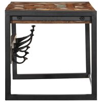 Kapstok 80x35x35 cm massief gerecycled hout meerkleurig 3