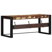 Kapstok 80x35x35 cm massief gerecycled hout meerkleurig 4