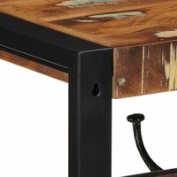 Kapstok 80x35x35 cm massief gerecycled hout meerkleurig 7