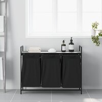 Wasmand 3 vakken met plank grijs sonoma eiken 3