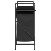 Wasmand 2 vakken met plank zwart eikenkleurig 7