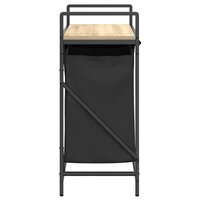 Wasmand 2 vakken met plank sonoma eikenkleurig 7