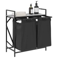 Wasmand 2 vakken met plank grijs sonoma eiken 4