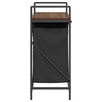 Wasmand 2 vakken met plank bruin eikenkleurig 7