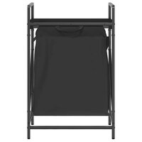 Wasmand 1 vak met plank zwart eikenkleurig 6