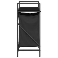 Wasmand 1 vak met plank zwart eikenkleurig 7