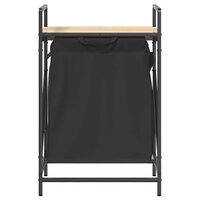 Wasmand 1 vak met plank sonoma eikenkleurig 6