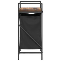 Wasmand 1 vak met plank gerookt eikenkleurig 7