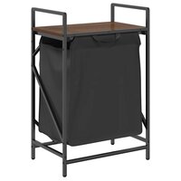 Wasmand 1 vak met plank bruin eikenkleurig 2