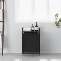 Wasmand 1 vak met plank bruin eikenkleurig 3