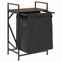 Wasmand 1 vak met plank bruin eikenkleurig 5